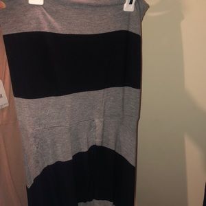 striped maxi dress/skirt